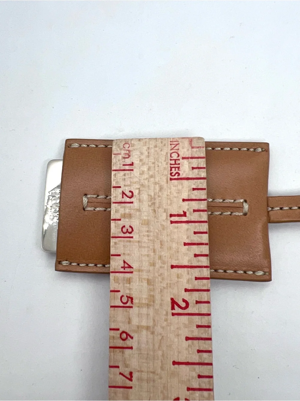 Tod’s Leather Keychain Mirror Travel Compact Tan w/ Branded Box & Cloth Italy